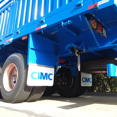 Grupo CIMC HUAJUN 4 Ejes Carga útil máxima 60T Remolque de contenedores Pared de carga Semiremolque