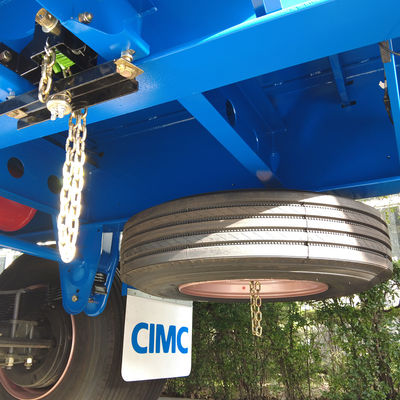 Grupo CIMC HUAJUN 4 Ejes Carga útil máxima 60T Remolque de contenedores Pared de carga Semiremolque