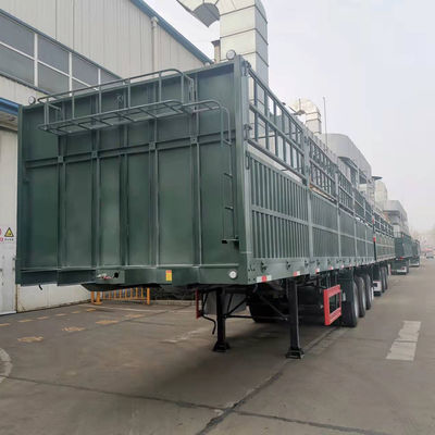 Transporte de mercancías 3 Ejes Cerco de estaca Semi remolque con sistema de frenos WABCO