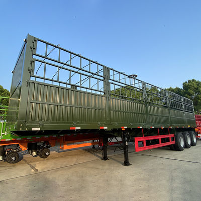 Transporte de mercancías 3 Ejes Cerco de estaca Semi remolque con sistema de frenos WABCO