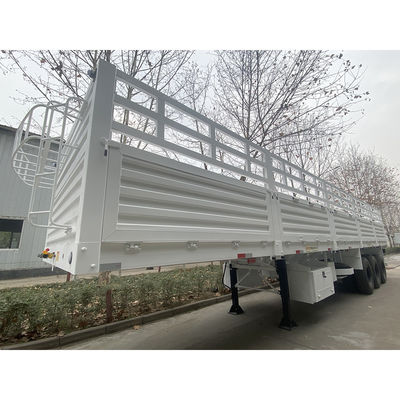 FUWA 13TON Eje CIMC HUAJUN 3 Ejes 13000*2690*1500 Semirremolque de carga blanco