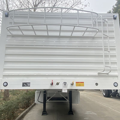 FUWA 13TON Eje CIMC HUAJUN 3 Ejes 13000*2690*1500 Semirremolque de carga blanco