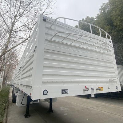 FUWA 13TON Eje CIMC HUAJUN 3 Ejes 13000*2690*1500 Semirremolque de carga blanco