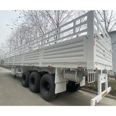 FUWA 13TON Eje CIMC HUAJUN 3 Ejes 13000*2690*1500 Semirremolque de carga blanco