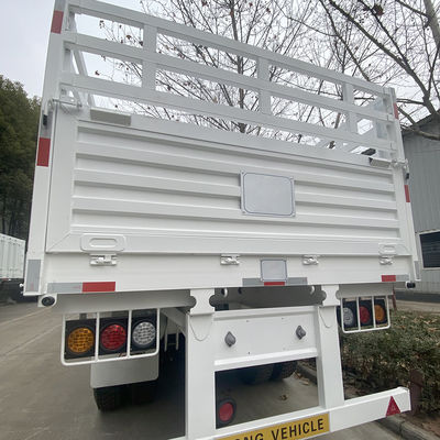 FUWA 13TON Eje CIMC HUAJUN 3 Ejes 13000*2690*1500 Semirremolque de carga blanco