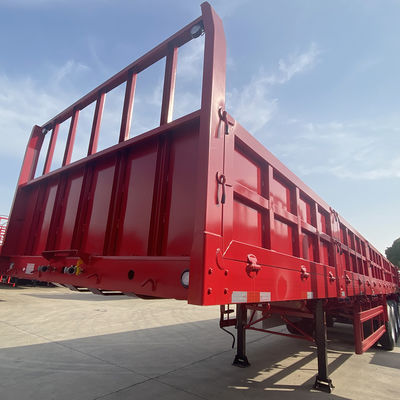 Semiremolque con puertas laterales y valla de carga de 3 ejes