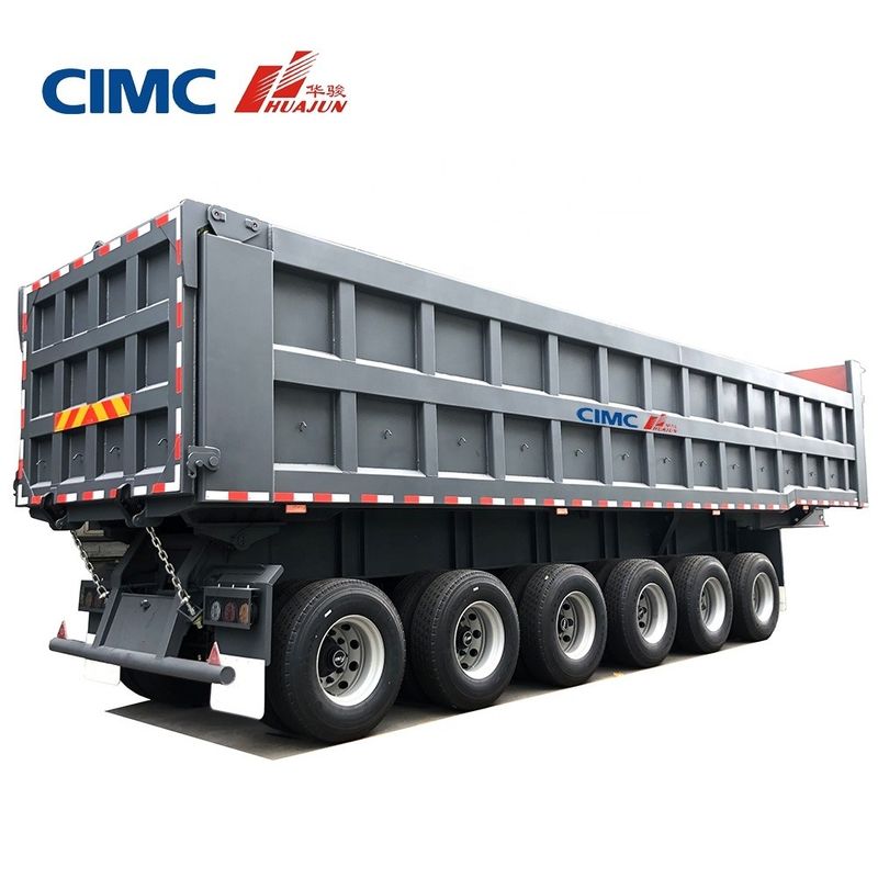 CIMC HUAJUN 40 toneladas 3 Ejes Multi Ejes Remolque hidráulico con tirador para necesidades de camiones