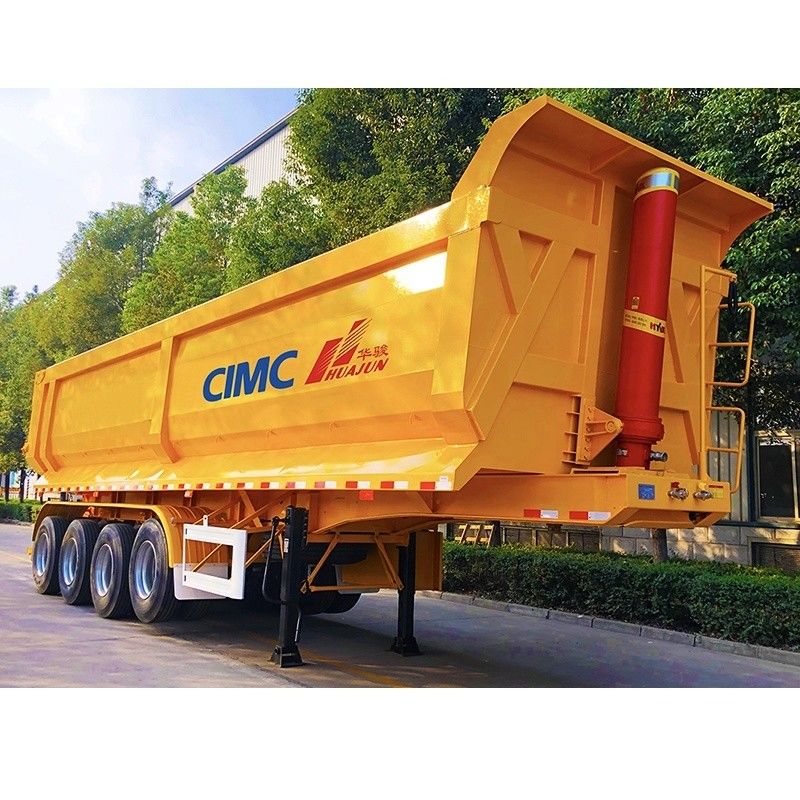 12R22.5 neumáticos de 4 ejes remolque hidráulico de tipo U 38CBM de CIMC HUAJUN