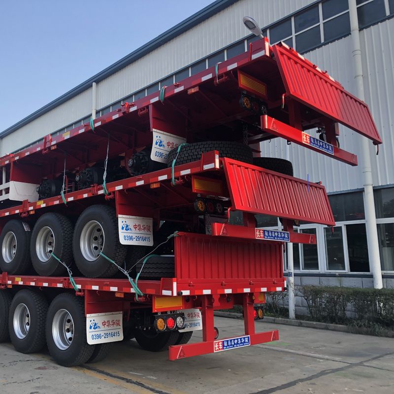 JOST 90 Kingpin y 13T FUWA Axle CIMC HUAJUN 3 Semirremolque de cerca de eje