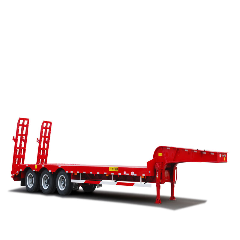 50/60/80/100 toneladas Remolque de lecho bajo para soluciones de transporte de excavadoras pesadas