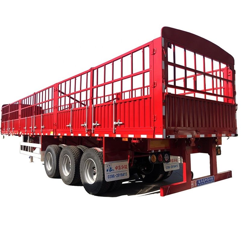 JUNLONG L400 3 Ejes 40 toneladas Semi remolque de cerca para aplicaciones de trabajo pesado