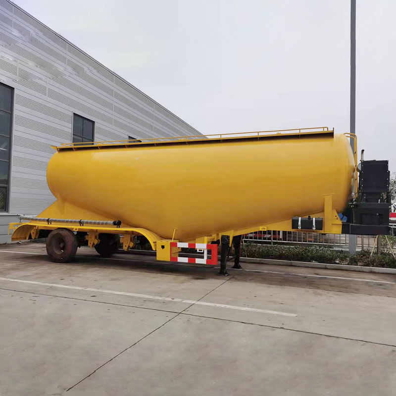 Transporte de polvo mineral 3 ejes 45cbm Cemento Semirremolque Cisterna con eje Fuwa