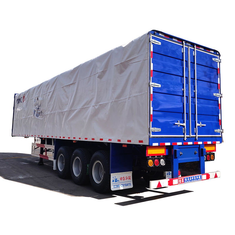 CIMC HUAJUN Semi remolque de cortina lateral remolque de camión acero 13750*2500 CN HEN 50ton Ce