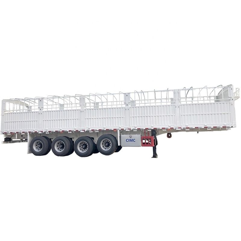 CIMC HUAJUN 60 Ton High Side Board Fence Semi Transport Trailer con certificación CE