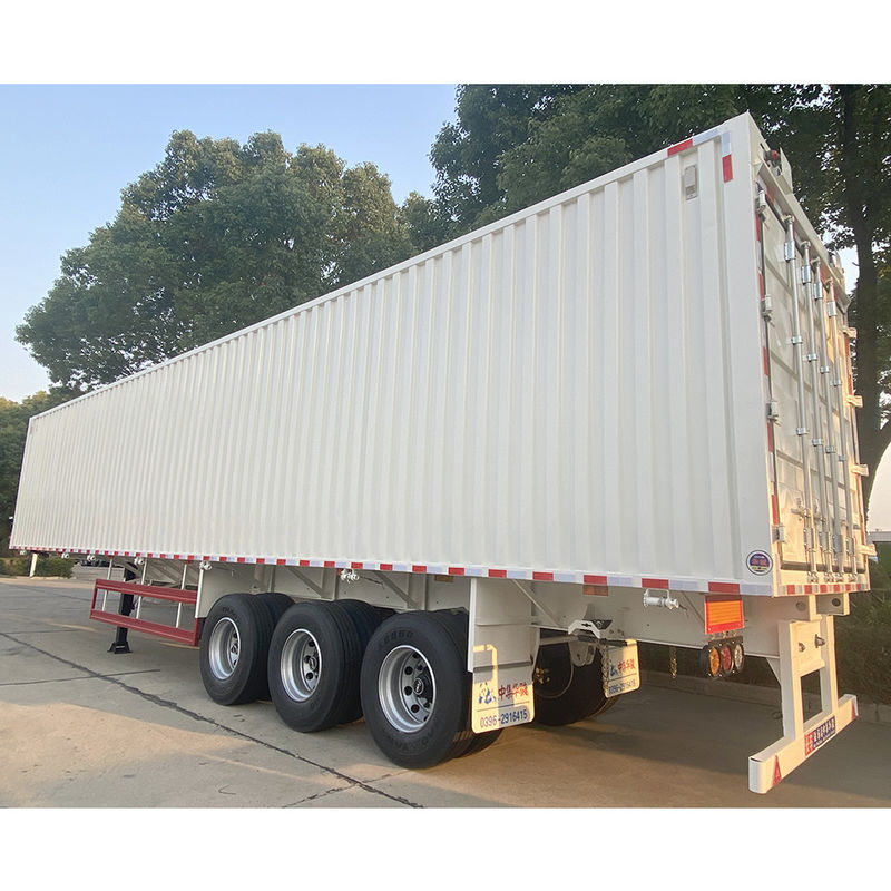 Material de acero de alta tracción CIMC Remolque de camión para transporte de carga de carga máxima 50T