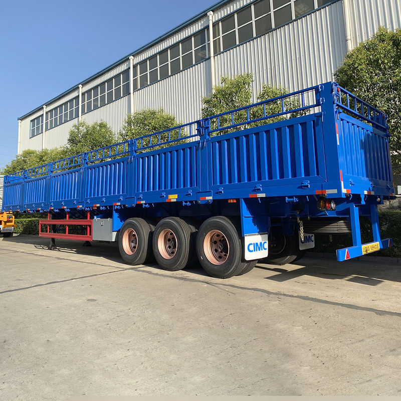 Grupo CIMC HUAJUN 4 Ejes Carga útil máxima 60T Remolque de contenedores Pared de carga Semiremolque
