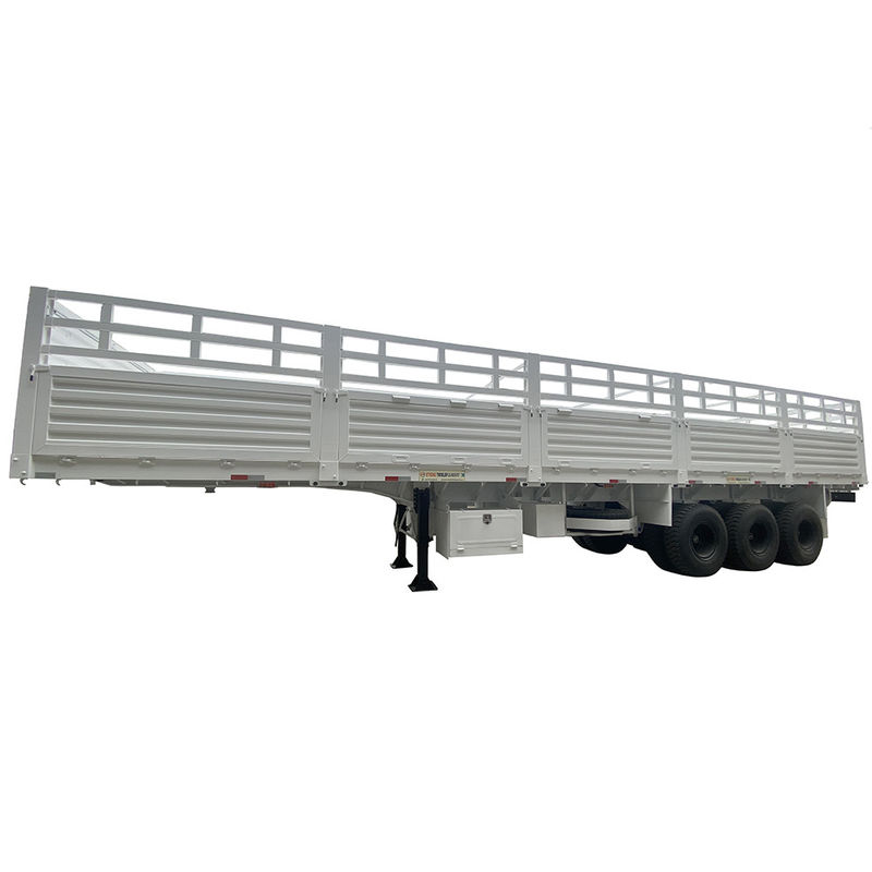 FUWA 13TON Eje CIMC HUAJUN 3 Ejes 13000*2690*1500 Semirremolque de carga blanco